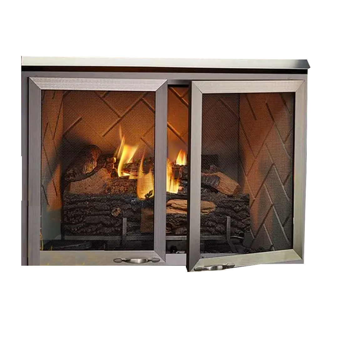 Majestic Vesper Vent-Free Outdoor Gas Fireplace with Mesh Door