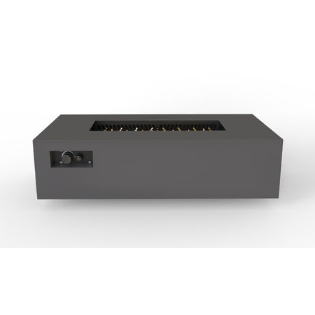 warming trends aon r60 rectangular fire pit table in charcoal