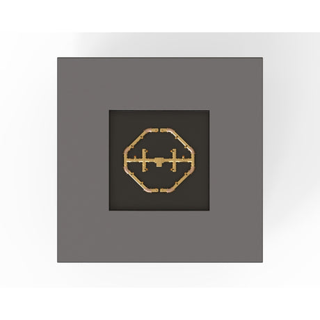 Warming Trends AON S48 Square Fire Table in Charcoal, top view