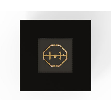 Warming Trends AON S48 Square Fire Table in Black, top view