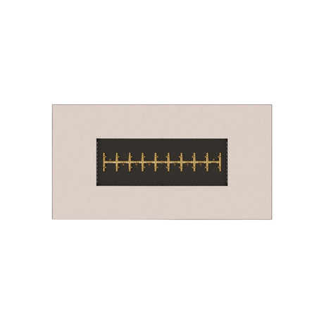 warming trends aon r72 rectangular fire pit table in white, top view