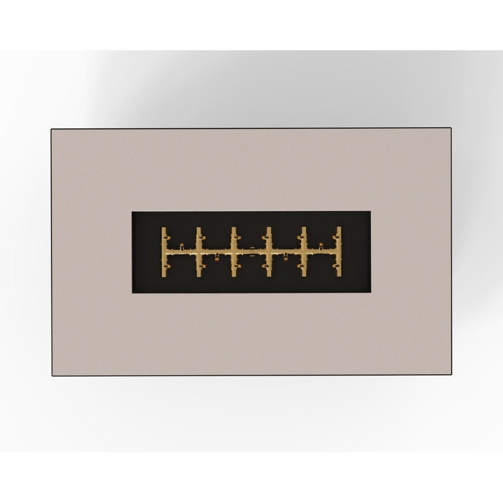 warming trends aon r48 gas fire pit table in sand pebble with brass burner