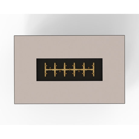 warming trends aon r48 gas fire pit table in sand pebble with brass burner