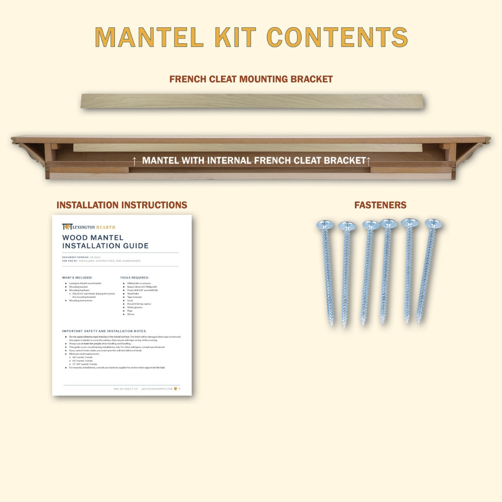 Wood Mantel Kit
