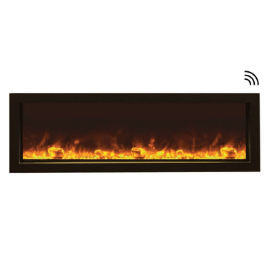 Amantii Panorama SLIM 50-Inch Built-in IndoorOutdoor Smart Electric Fireplace (BI-50-SLIM)