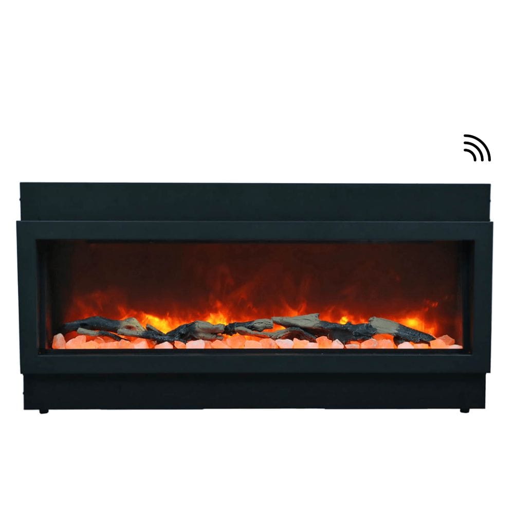 Amantii Panorama XT 72-Inch IndoorOutdoor Smart Electric Fireplace (BI-72-DEEP-XT)