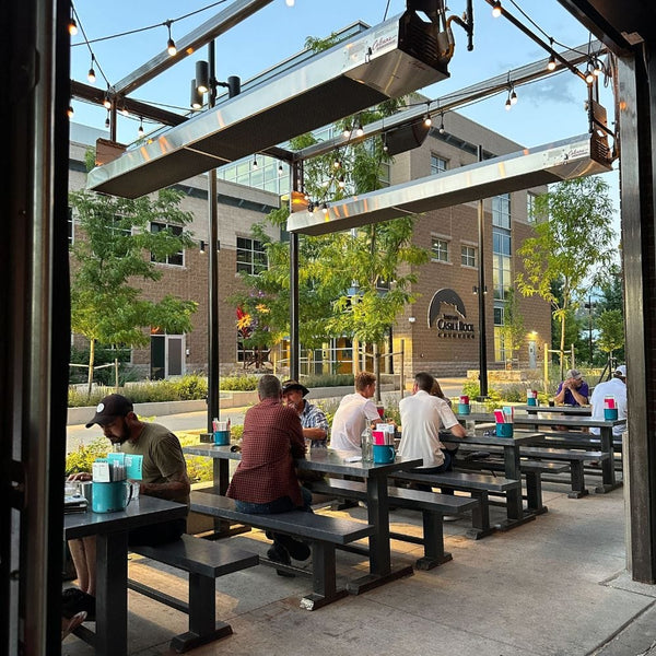 Calcana High Output Heaters in Restaurant Dining Area