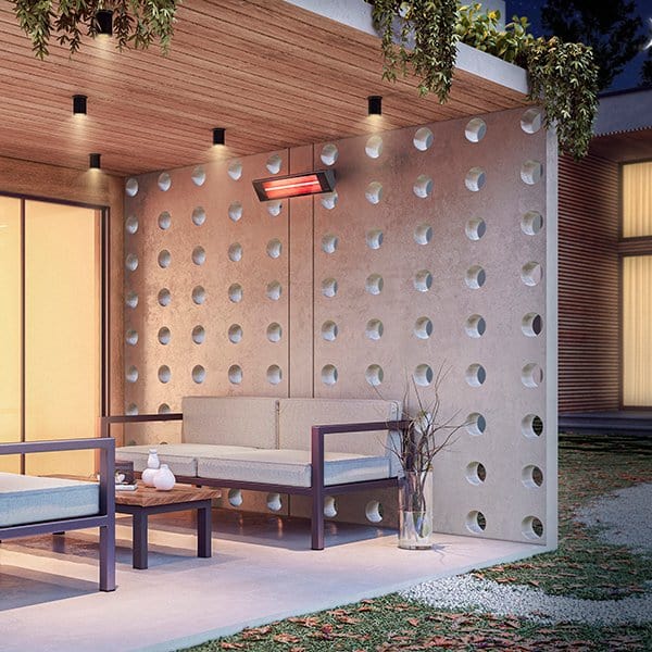 Dimplex DIR Series 36-Inch 1800W 240V Infrared Electric Heater on a patio