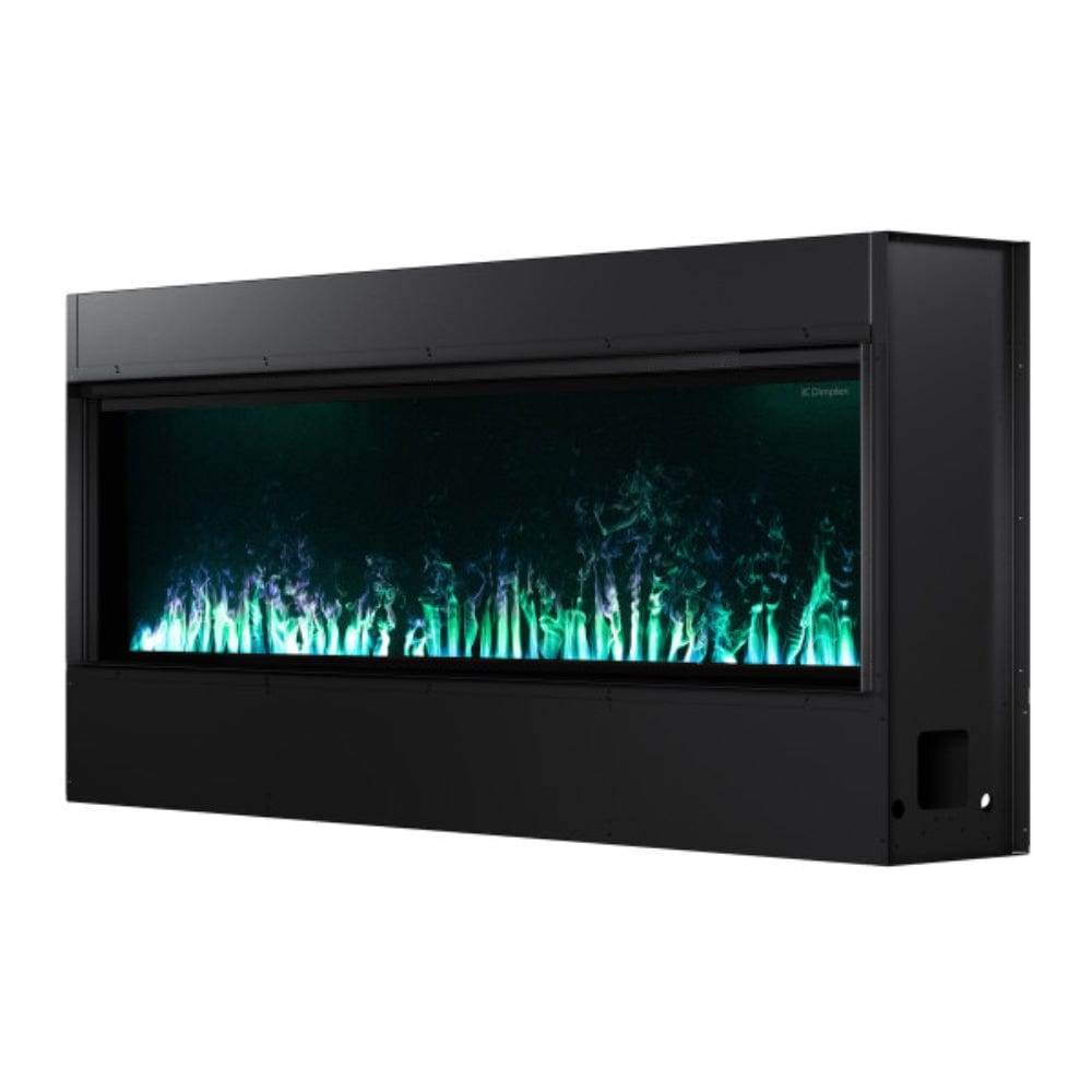 Dimplex Opti-Myst 66-Inch Linear Smart Vapor Fireplace with green flames