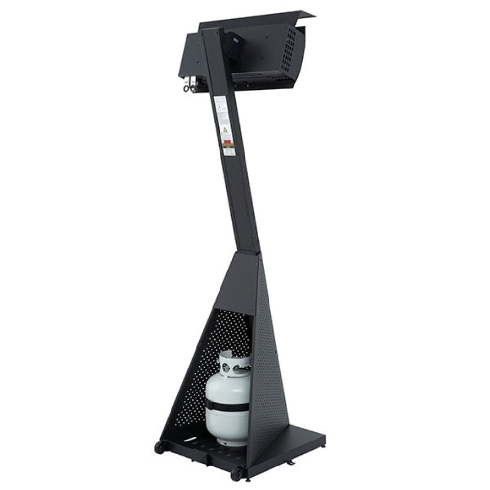 Dimplex Portable Outdoor Propane Infrared Patio Heater with propane tank storage