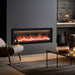 Dynasty Allegro 58" Electric Fireplace in minimalist gray living room