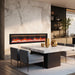 Dynasty Allegro 82" Smart Electric Fireplace at the dining area