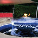 Custom Fire and Water Feature Made with EcoSmart Fire AB Series 14" Round Burner