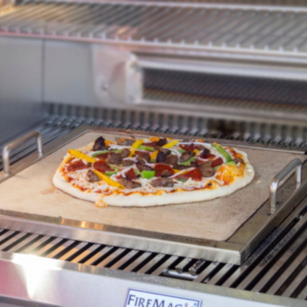 Fire Magic Pizza Stone Kit on Gas Grill