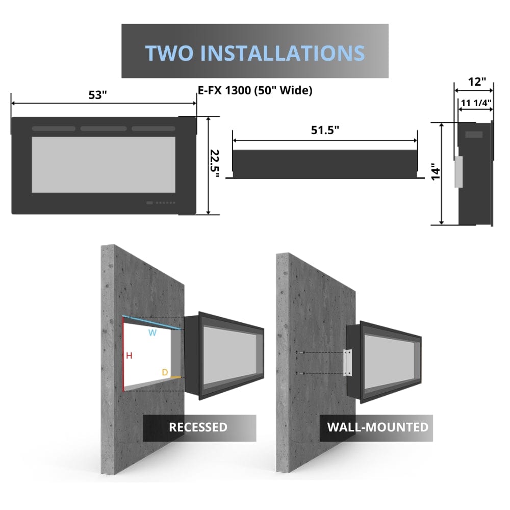flamerite efx 1300 electric fireplace specs