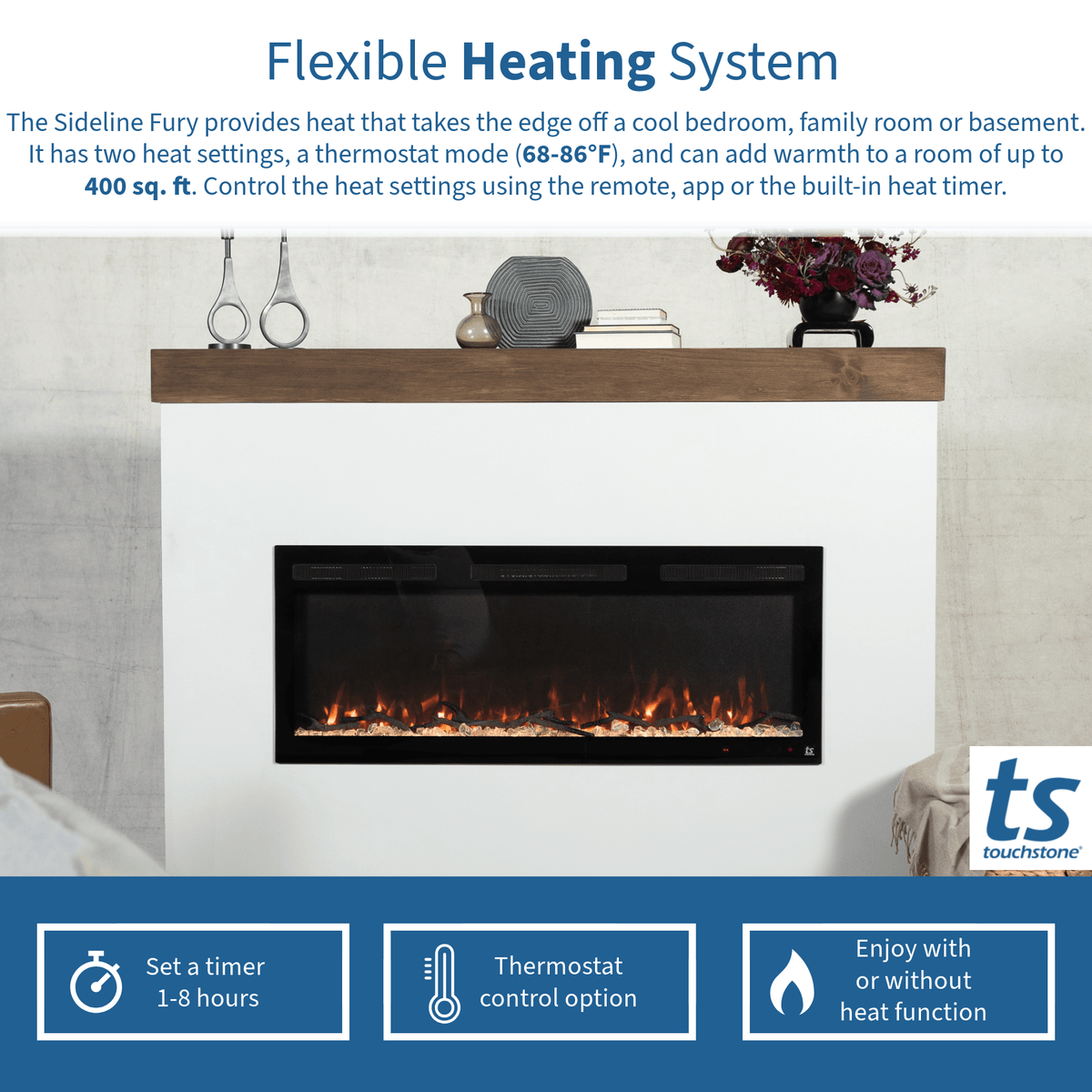 Touchstone Fury Series Slim heating coverage graphic