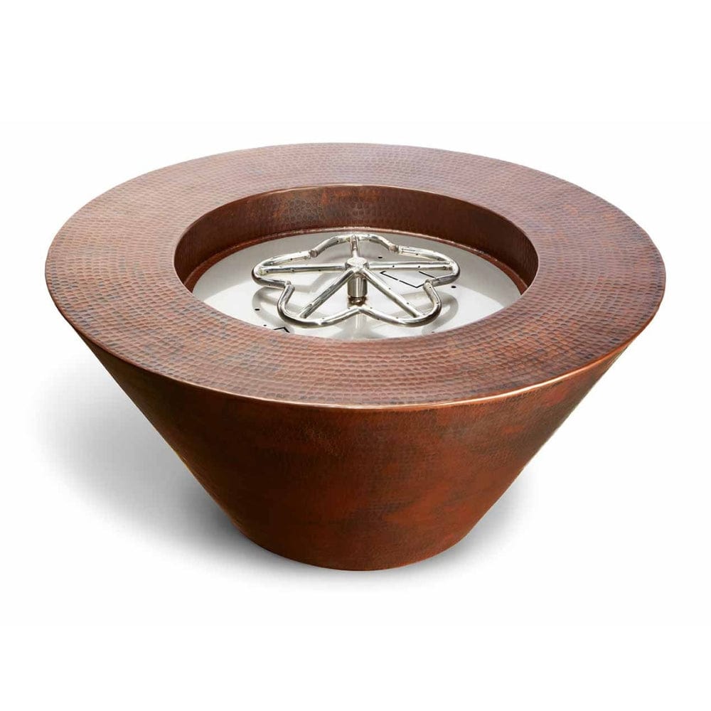 HPC 32-Inch Mesa Round Copper Gas Fire Bowl