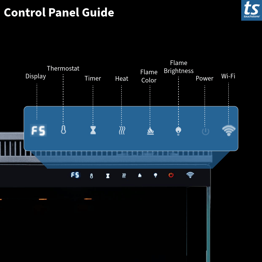 Touchstone Forte Infinity Pro 40-Inch control panel guide