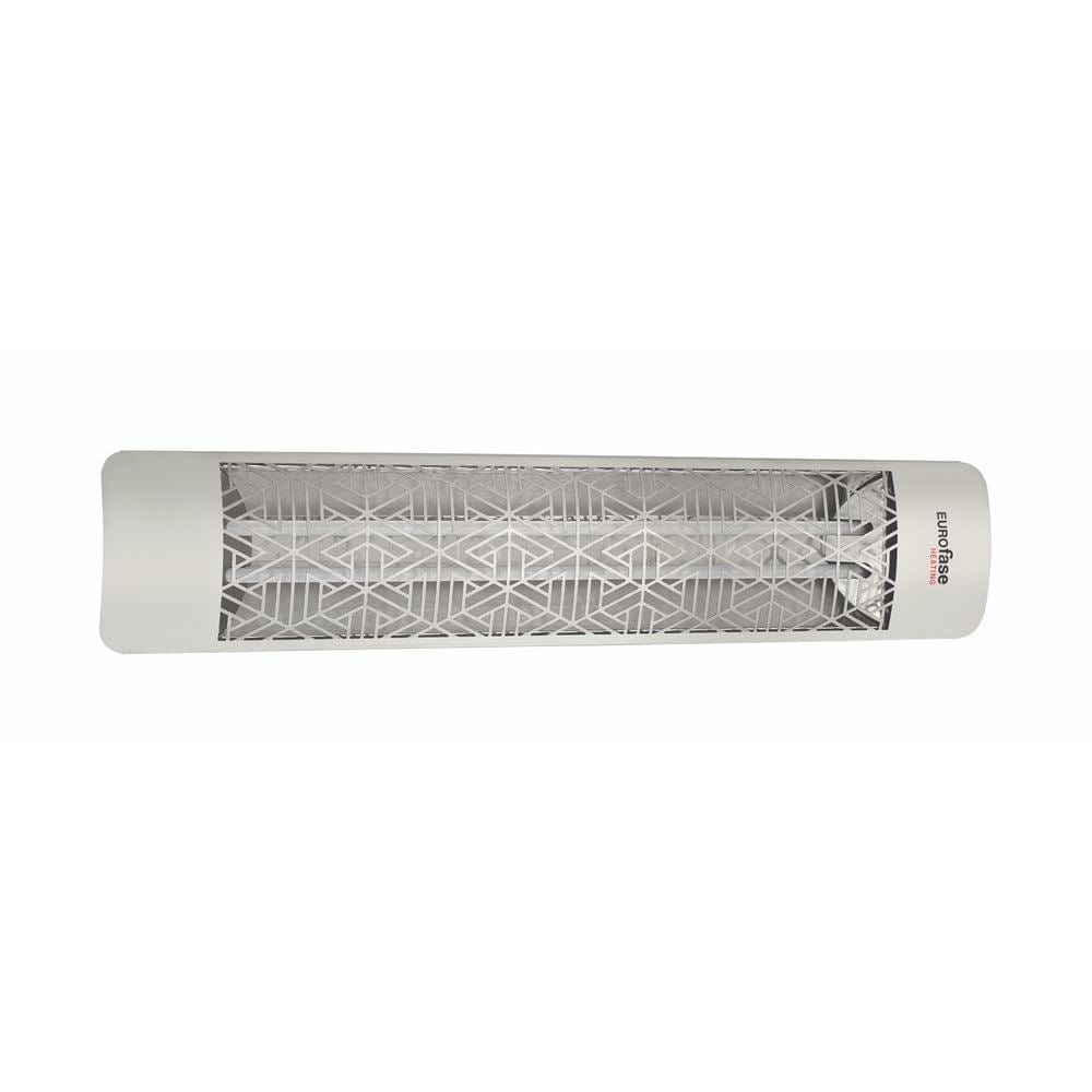 Eurofase 5000W Stainless Steel Infrared Electric Heater with mason decor plate - angle view