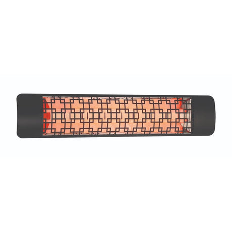 Eurofase 5000W Black Infrared Electric Heater with brix decor plate