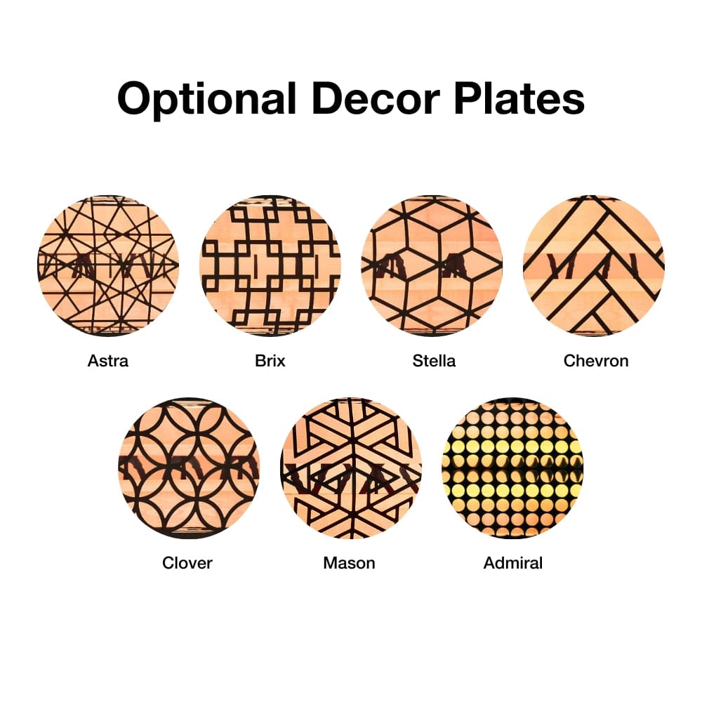 optional decor plate