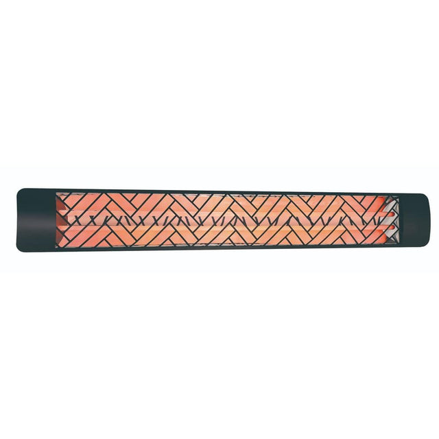 Eurofase 6000W Black Infrared Electric Heater with stella decor plate