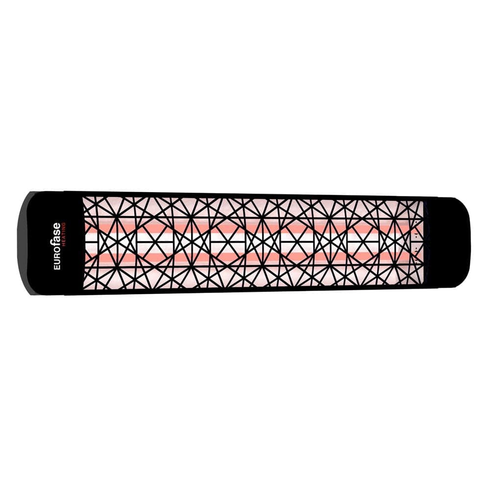 Eurofase astra decor plate in black for 39-inch electric heater