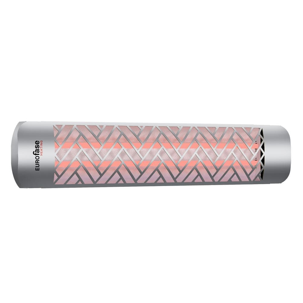 Eurofase chevron decor plate in silver for 39-inch electric heater