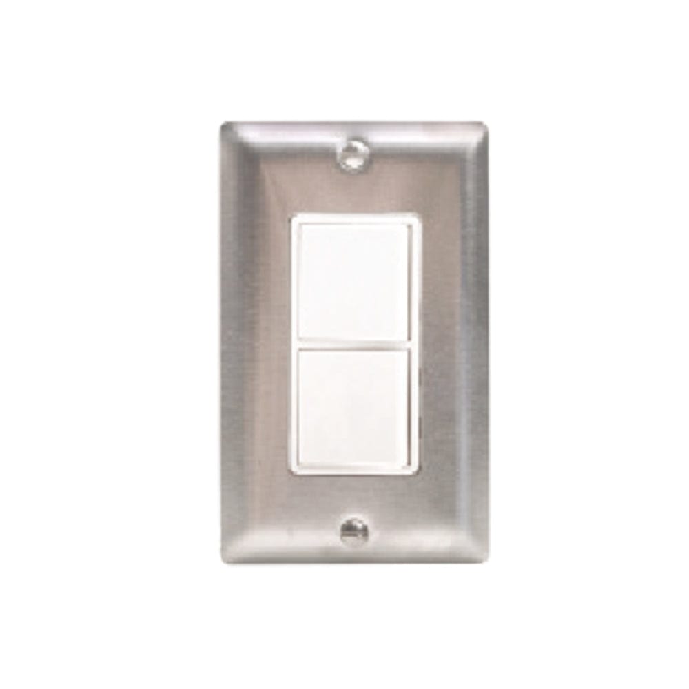 Eurofase Wall Plate Single Duplex Switch in Stainless Steel