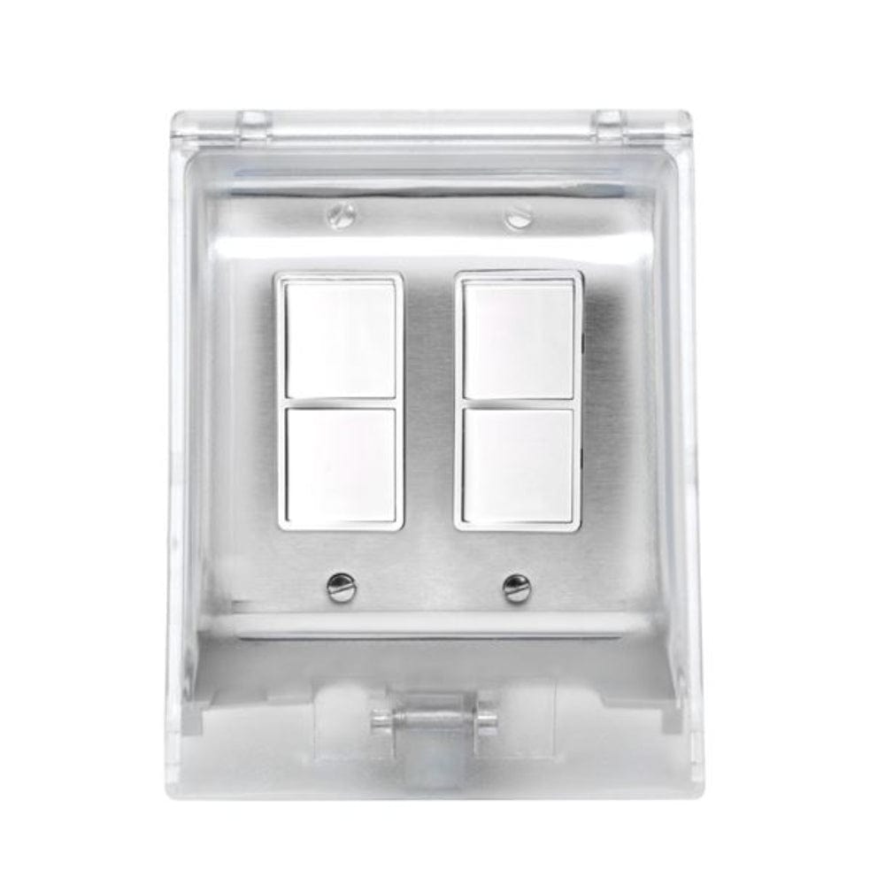 Eurofase Weatherproof Recessed Dual Switch in Stainless Steel