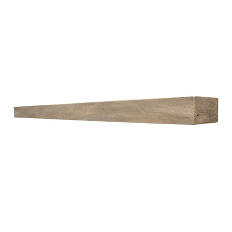 Lexington Hearth Flat Sawn Beam Concrete Mantel - Pale Honey Side View