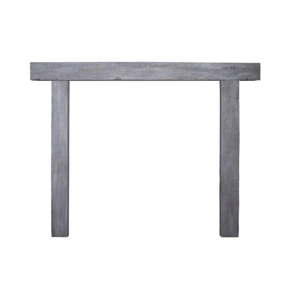 Lexington Hearth Hitching Post Faux Wood Mantel Surround - Gray