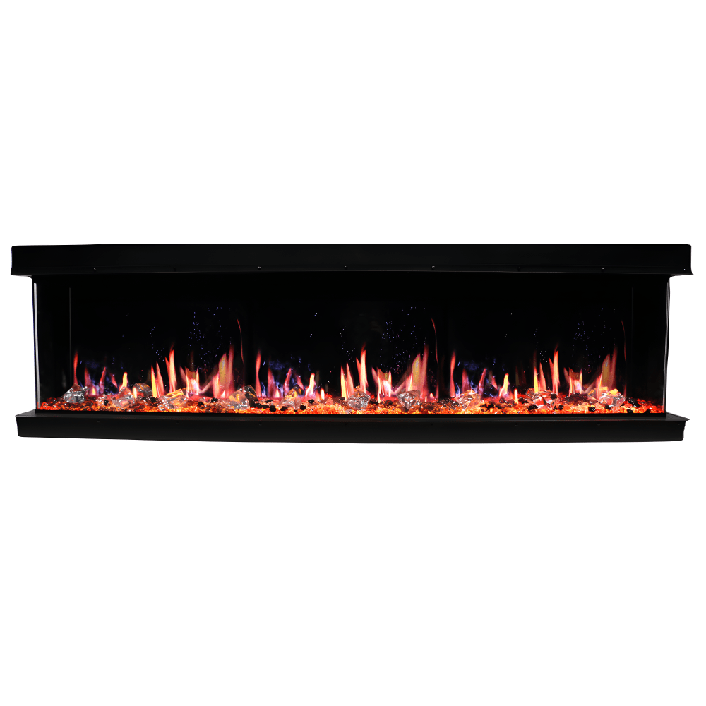 Primary image of the Litedeer Homes Warmcastle 3-Sided Electric Fireplace in front view.