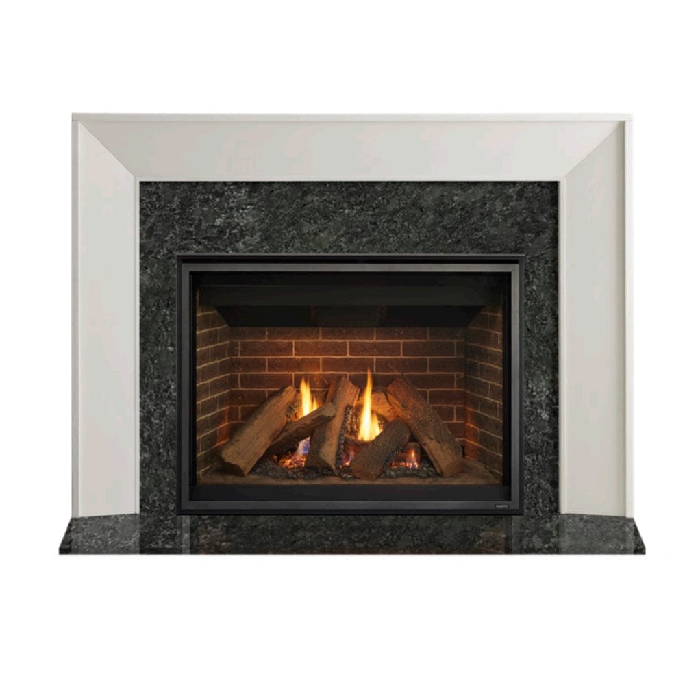 Majestic Zimmer 60-Inch Wood Mantel with fireplace