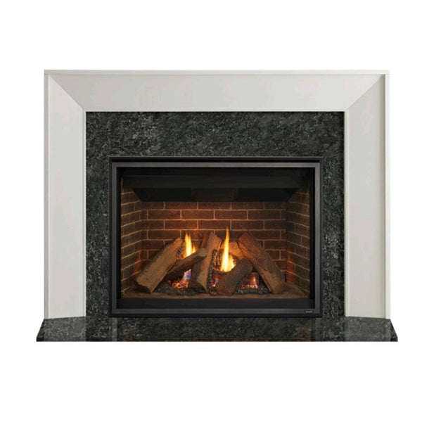 Majestic Zimmer 60-Inch Wood Mantel with fireplace