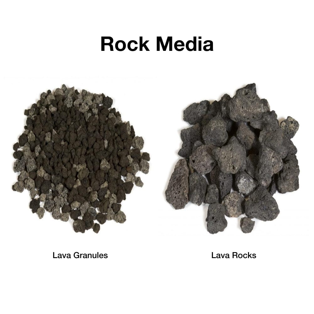 optional lava granules or lava rocks