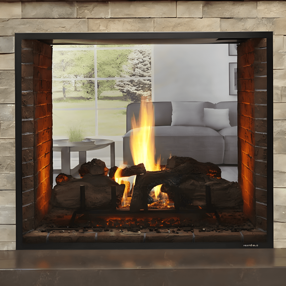 Lo-Rider 36-Inch Designer See-Through Firebox with Log Set and burner, (not included, (Sold Separately)