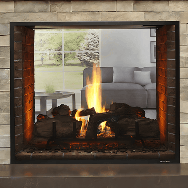 Lo-Rider 36-Inch Designer See-Through Firebox with Log Set and burner, (not included, (Sold Separately)