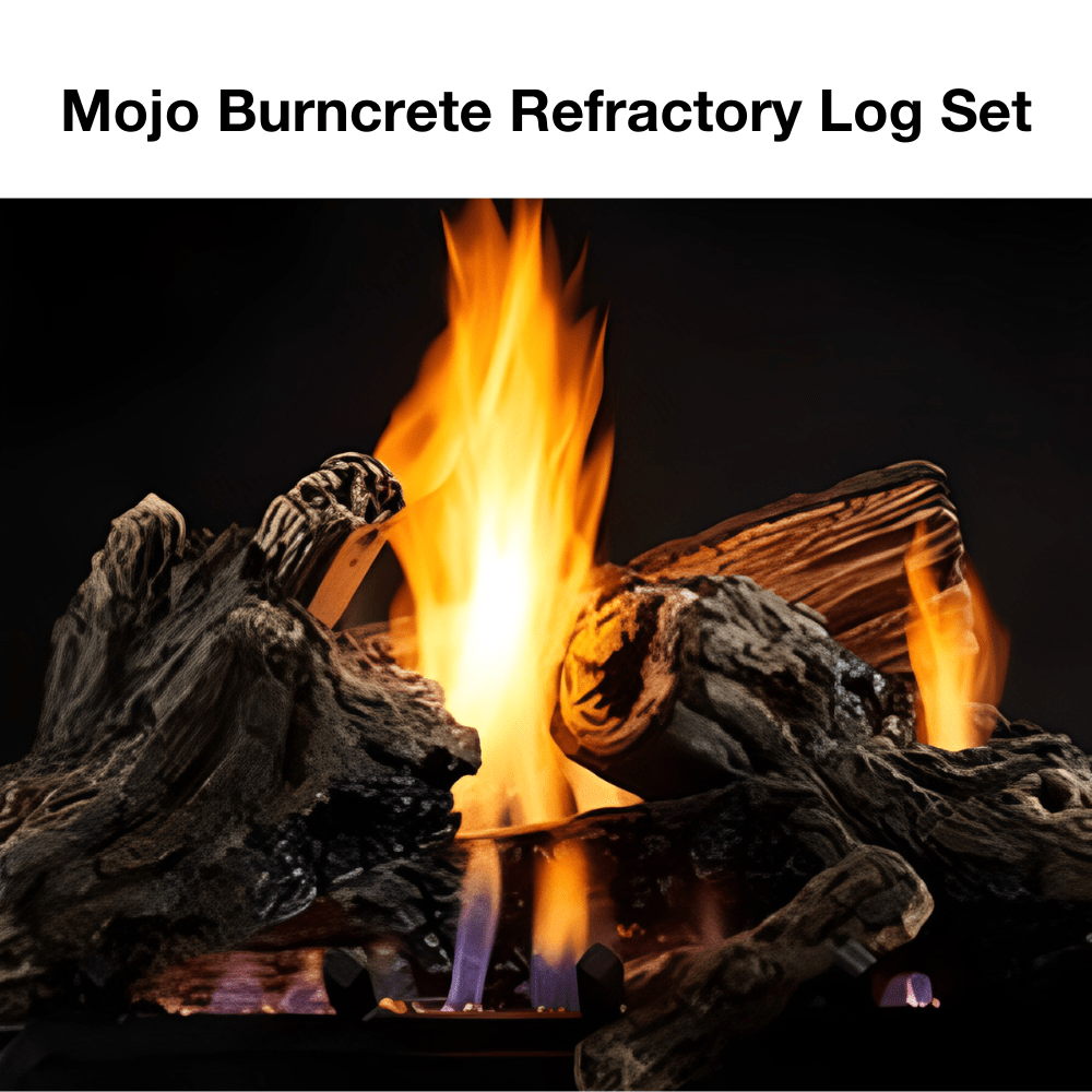 Mojo Burncrete refractory log set
