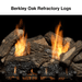 Berkley Oak Refractory Log Set