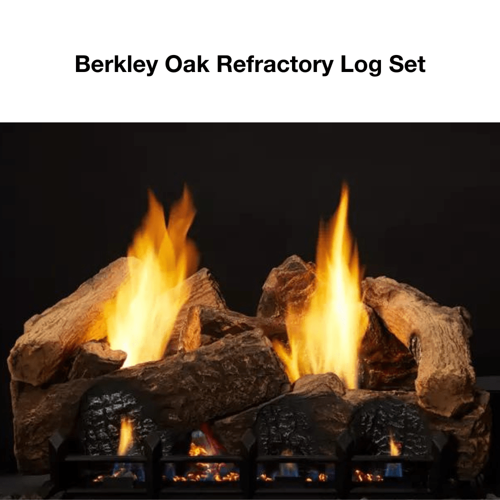 Optional Berkley Oak Refractory Log Set for 18-Inch Natural Blaze Gas Burner