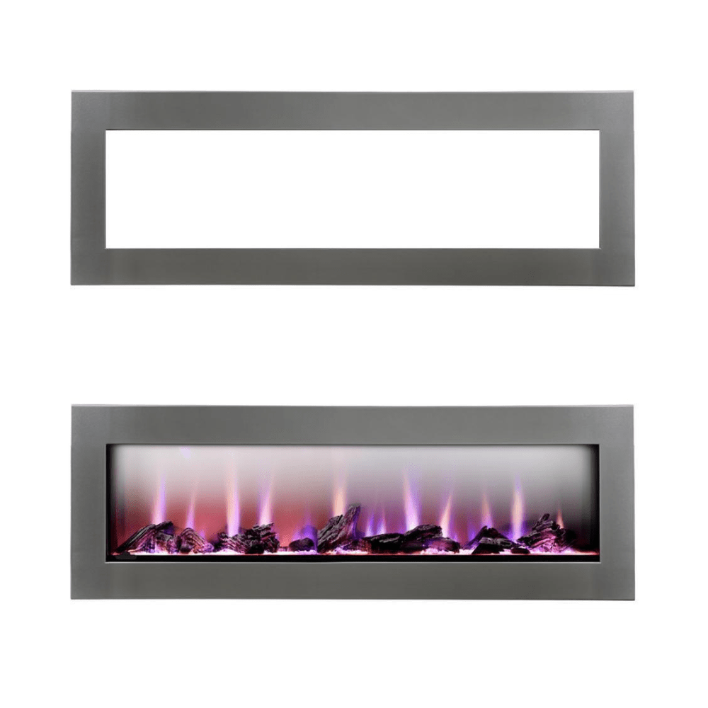 Napoleon CLEARion Elite Electric Fireplace with Stainless Steel Trim Kit Bundle