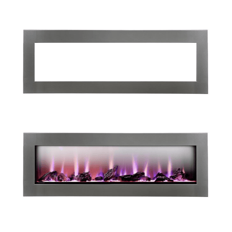 Napoleon CLEARion Elite Electric Fireplace with Stainless Steel Trim Kit Bundle