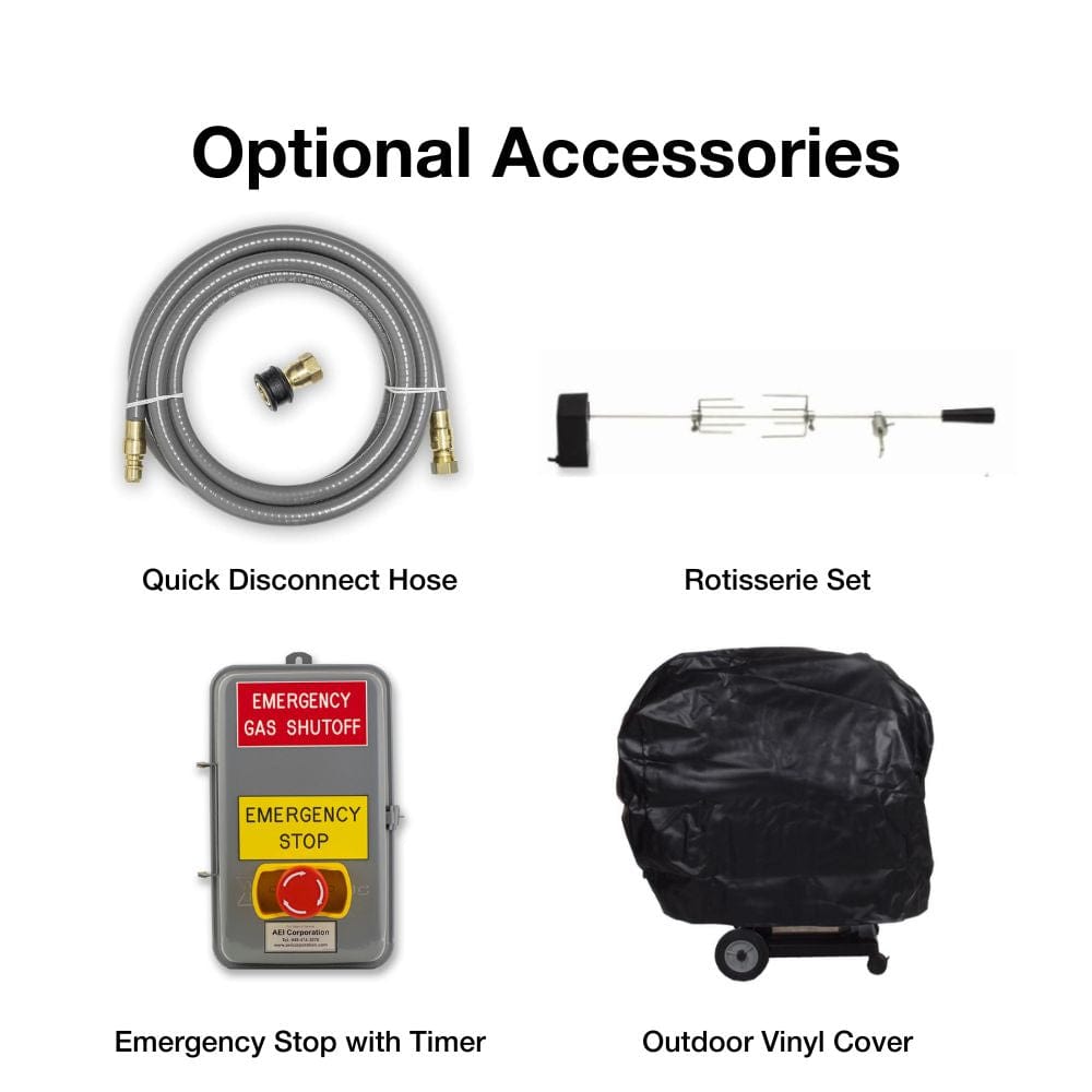 optional accessories for professional grilling systems a series gas grills