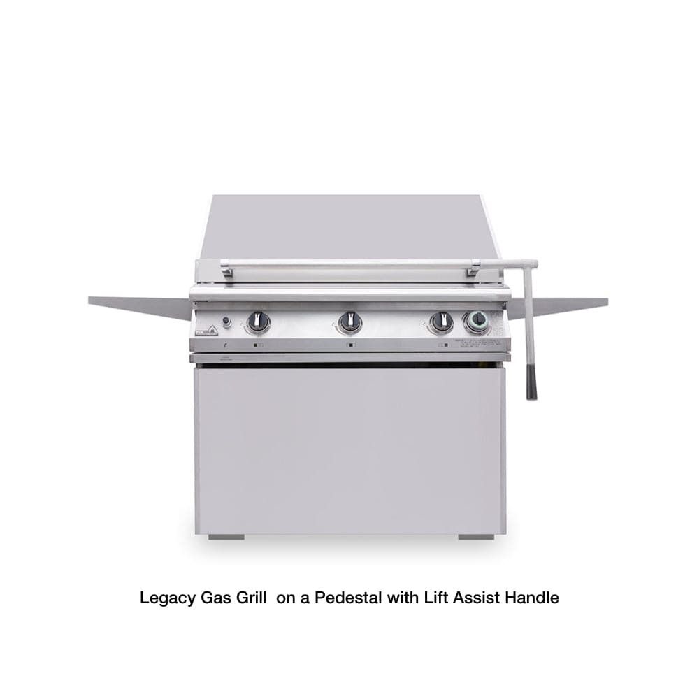 Legacy Gas Grill on a Pedestal with Lift Assist Handle