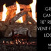 Grand Canyon 18 Red Oak Vent-Free Gas Log Set