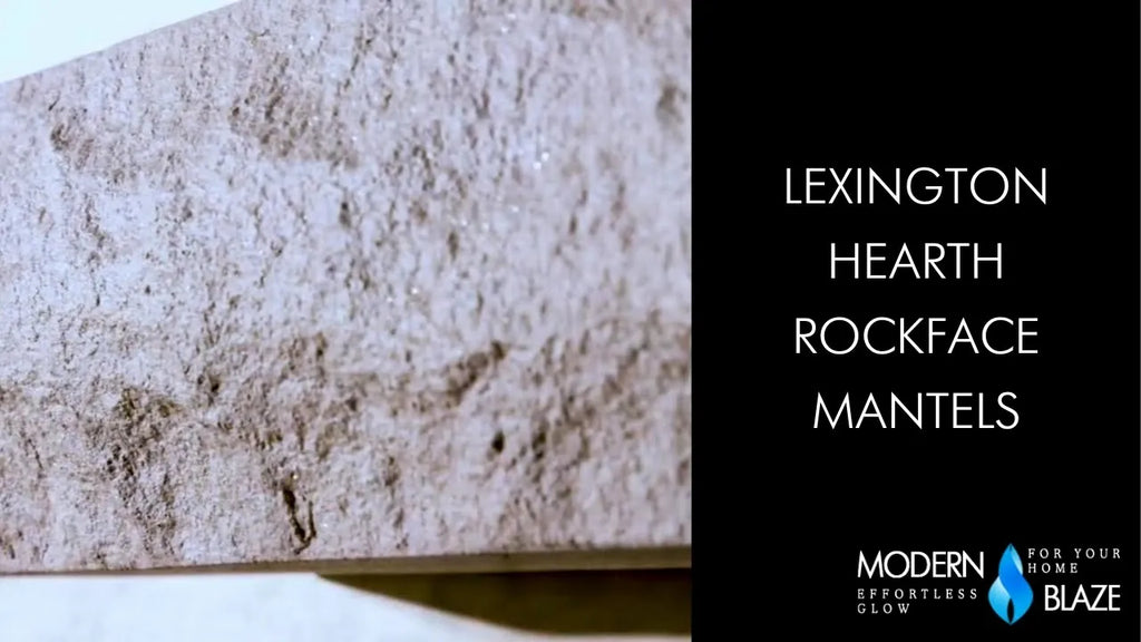 Lexington Hearth Rockface Concrete Mantel Shelf