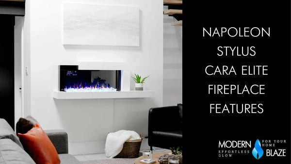 Napoleon Stylus Cara Elite Electric Fireplace Features