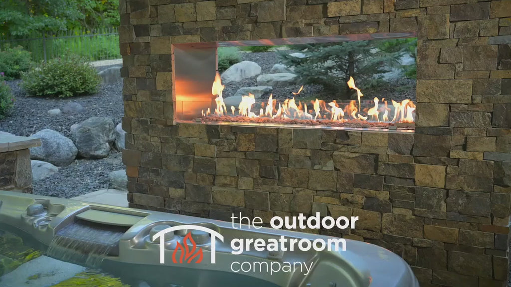 Outdoor Greatroom Ready To Finish Outdoor Gas Fireplace Features