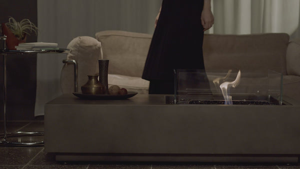 EcoSmart Fire Manhattan 50 Compact Rectangular Fire Pit Table Collection Video